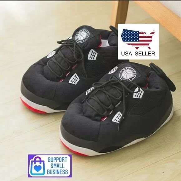 Unisex Adult Jordan Retro Air Plush Slippers Yeez Boost  Beluga Basketball - Picture 1 of 3